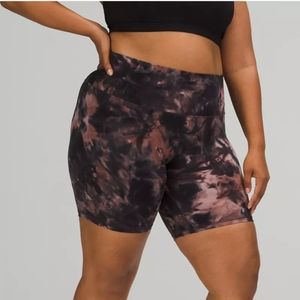 Lululemon Align high rise short 8" tie dye size 18